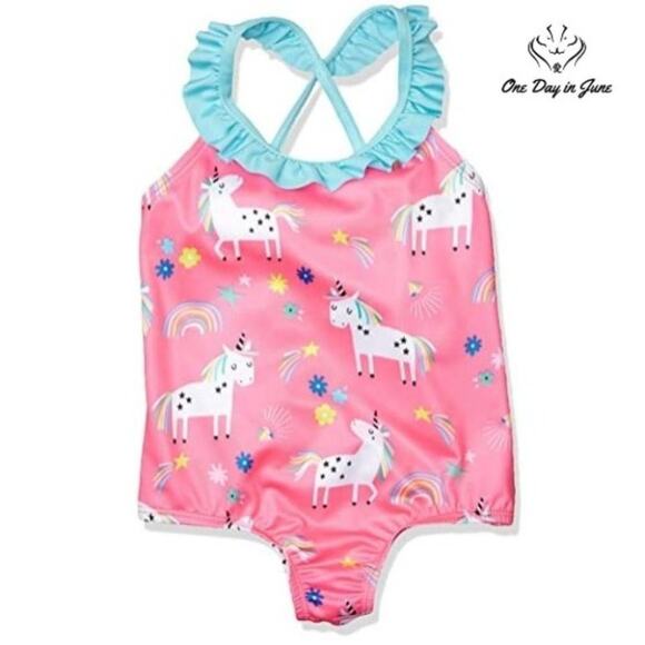 Wippette Ruffle Trim One Piece Swimsuit Size 24mths - Picture 1 of 3